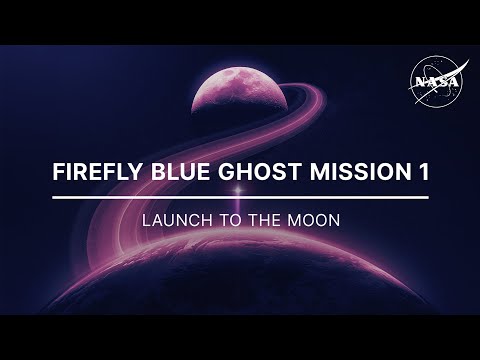 Firefly Blue Ghost Mission 1 Launch to the Moon (Official NASA Broadcast)