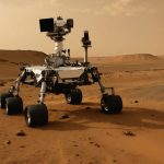 En Glimt från Ovan: Ögonblicket När Mars Fångade Curiosity i Rörelse
