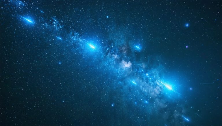 Akvaridu meteoru lietus: debesu izrāde par ātrumu un gaismu