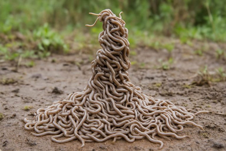 Nematoden-nachtmerrie: Wetenschappers Spotten Reusachtige Kronkelende Wormtorens in het Wild voor de Eerste Keer